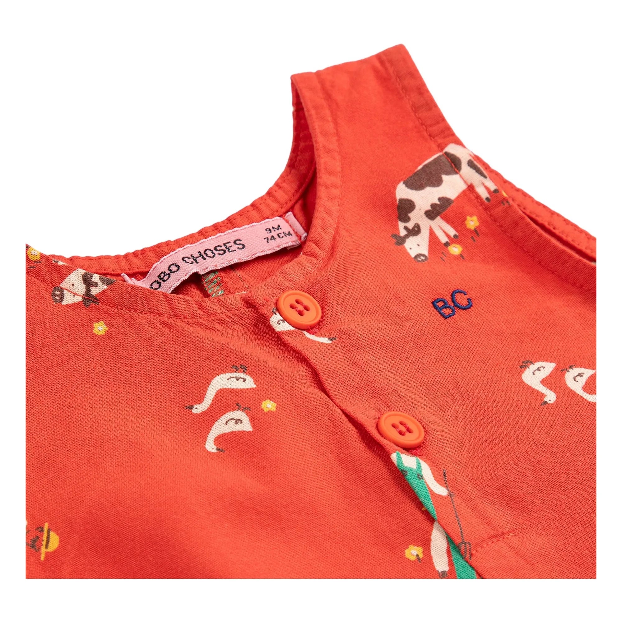 Bobo Choses - Organic Cotton Overalls | Red