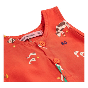 Bobo Choses - Organic Cotton Overalls | Red