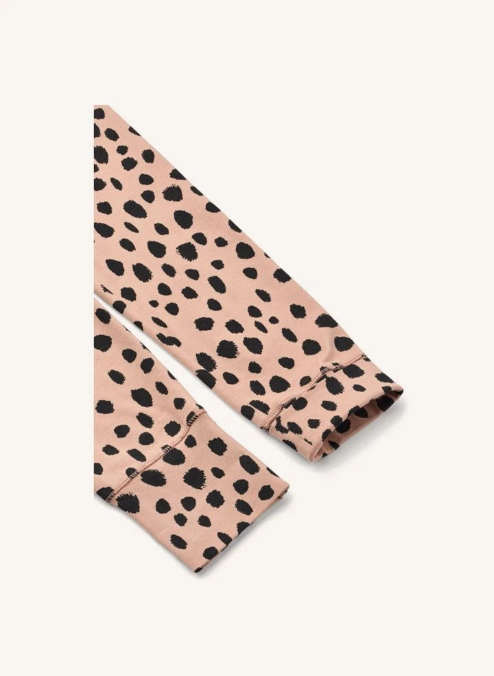 Liewood - Wilhelm Leopard Organik Pamuklu Pijama | Pembe