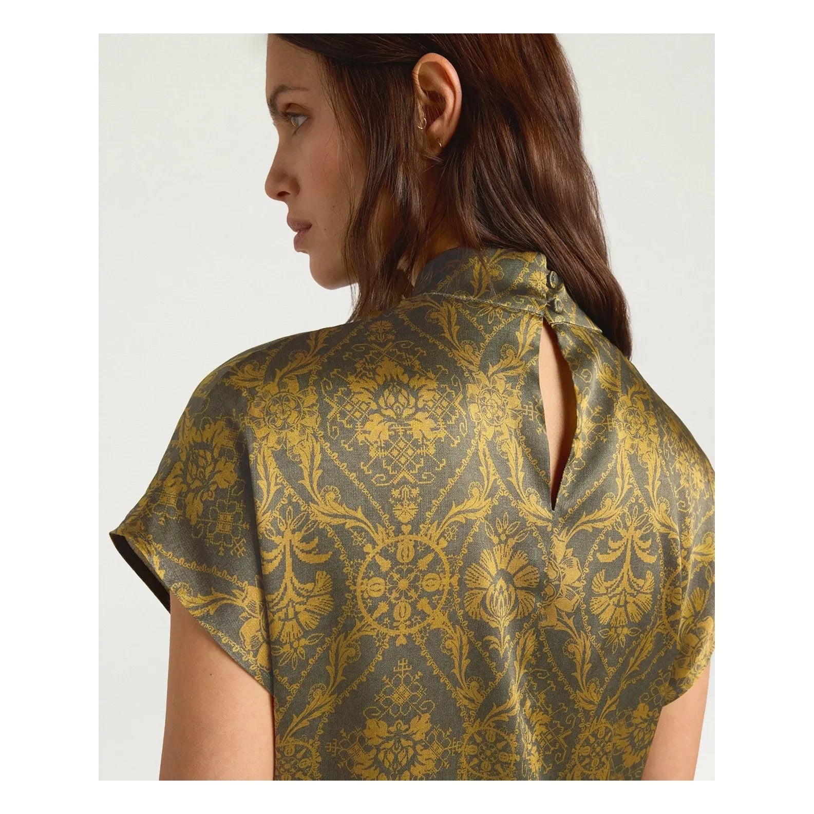 Momoni - Ulla İpek Bluz | Altın