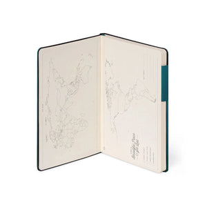 Legami - Lined Defter with Monochrome Soft Cover - Deep Teal - My Defter
