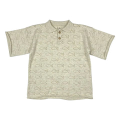 Bayiri - Poloshirt aus Bio-Baumwolle mit Unterwasser-Motiv | Grau