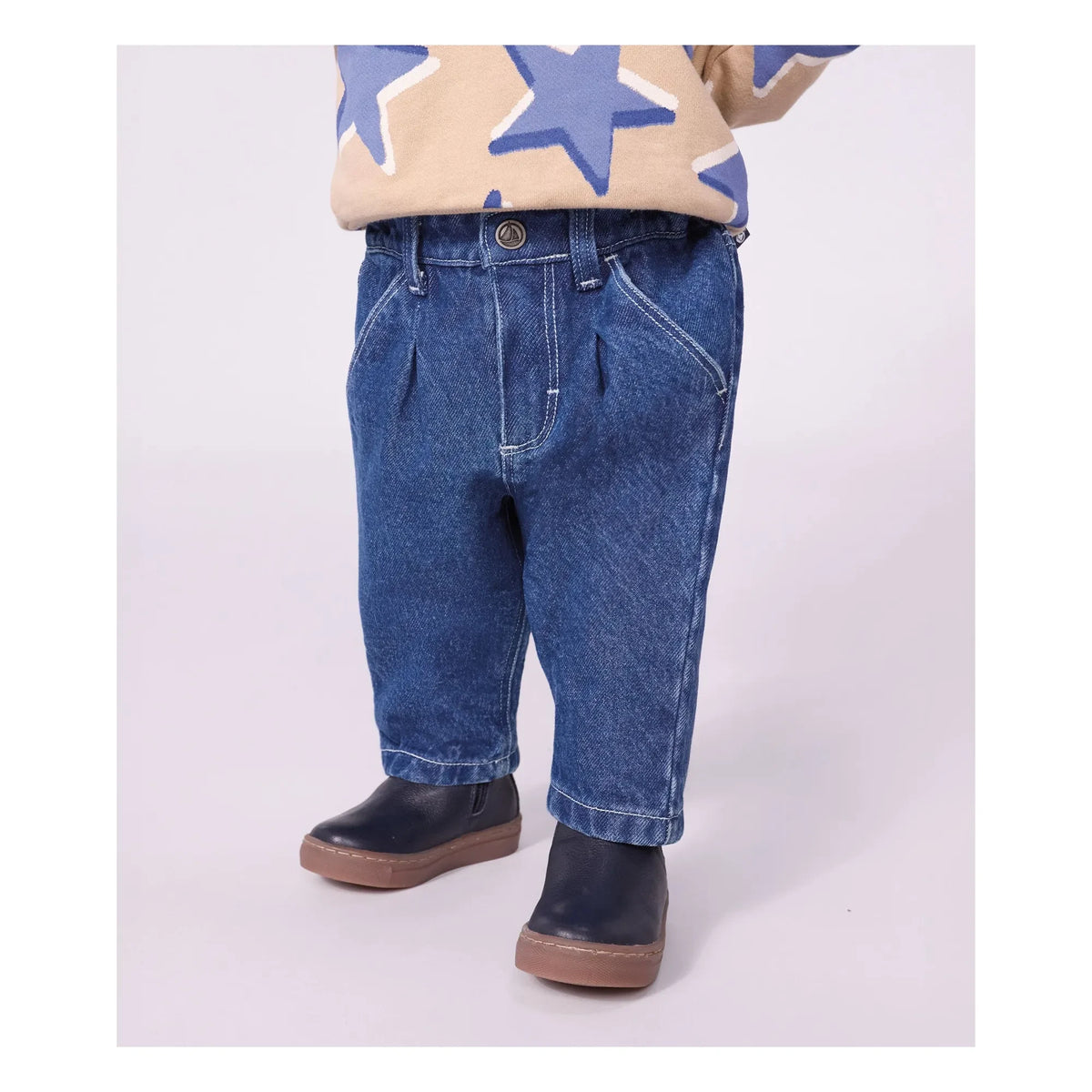 Petit Bateau - Jeans de algodón orgánico | Azul