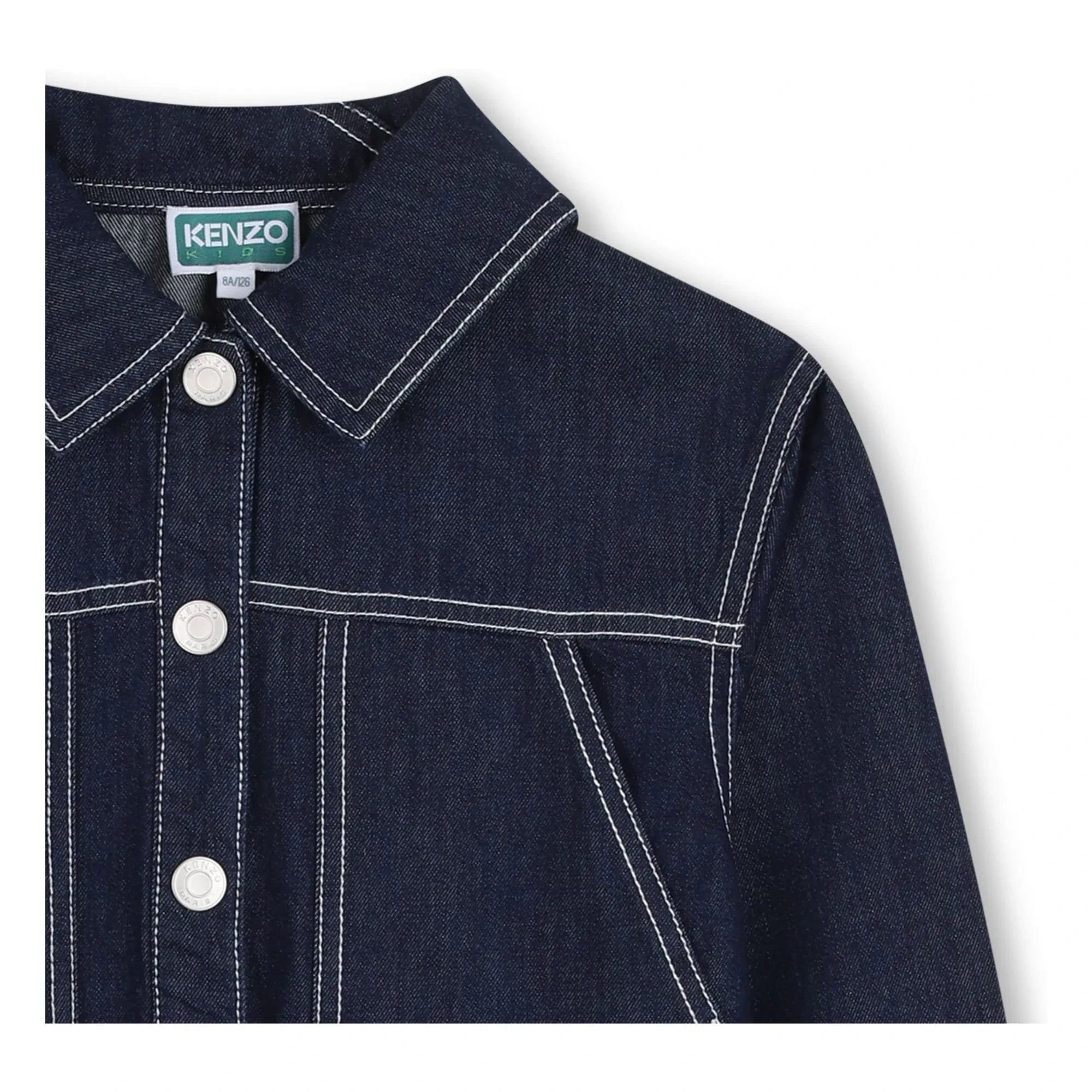 Kenzo - Kenzo Garden Denim Ceket | Koyu Mavi