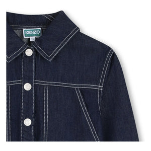 Kenzo - Kenzo Garden Denim Ceket | Koyu Mavi