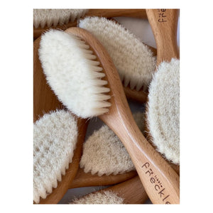 My Little Freckle - Set cepillo para el cabello + peine + bolsa Sherpa | Beige