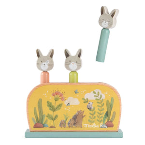 Moulin Roty - Trois petits lapins Pop-up Oyuncak