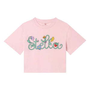 Stella McCartney Kids - Stella Organik Pamuk Kısa Tişört | Pembe