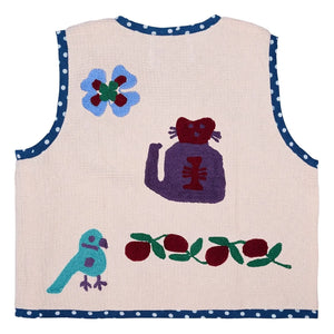 SISSEL EDELBO - Clio Organic Cotton Sleeveless Jacket - Kids Collection | Ivory