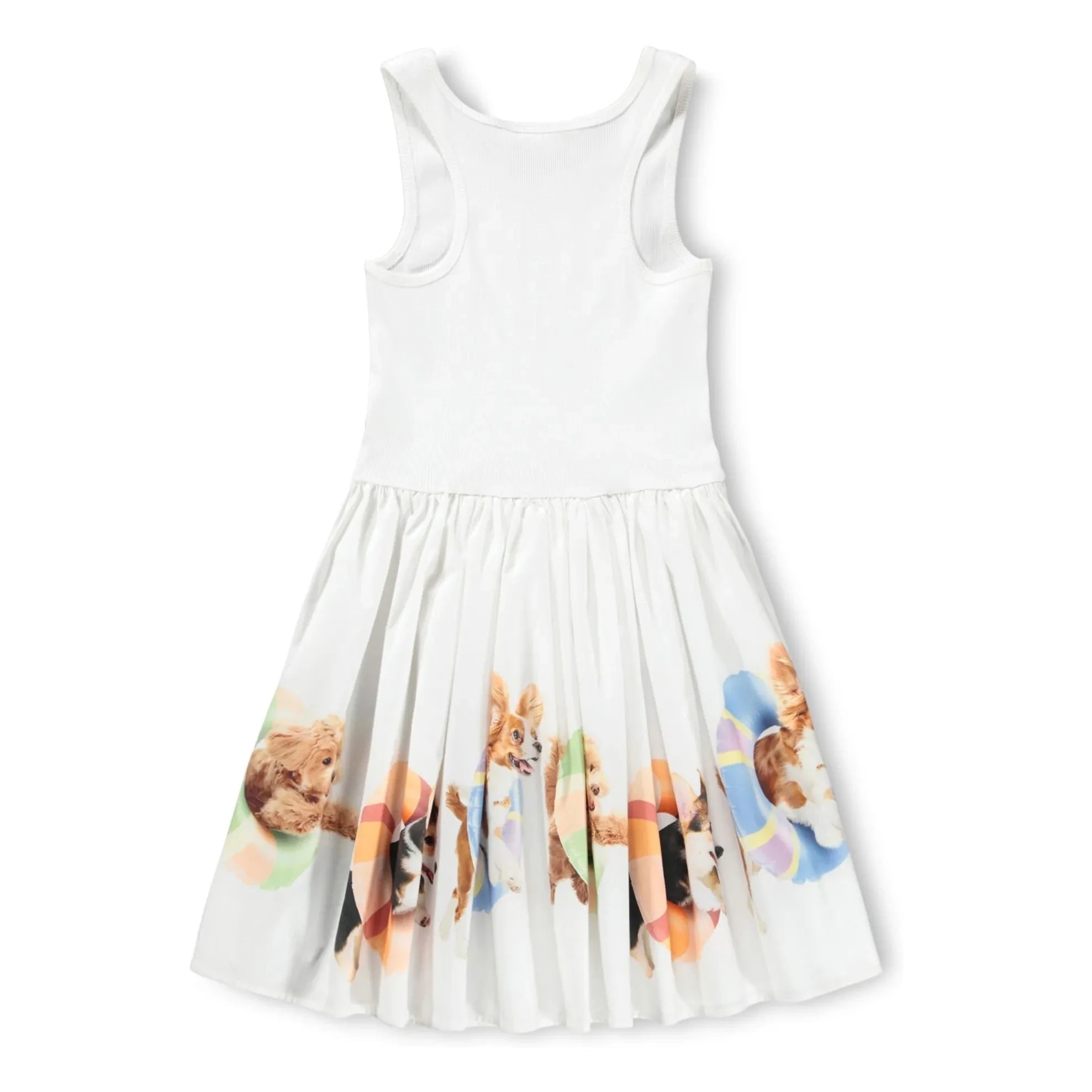 Molo - Cassandra Dogs Bio-Baumwollkleid | Weiß