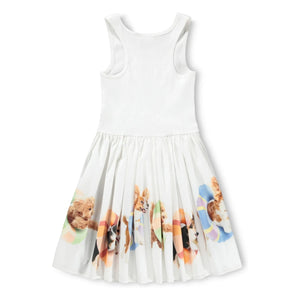 Molo - Cassandra Dogs Bio-Baumwollkleid | Weiß