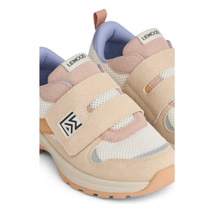 Liewood - Denisa Mesh Striped Sneakers | Pale Pink
