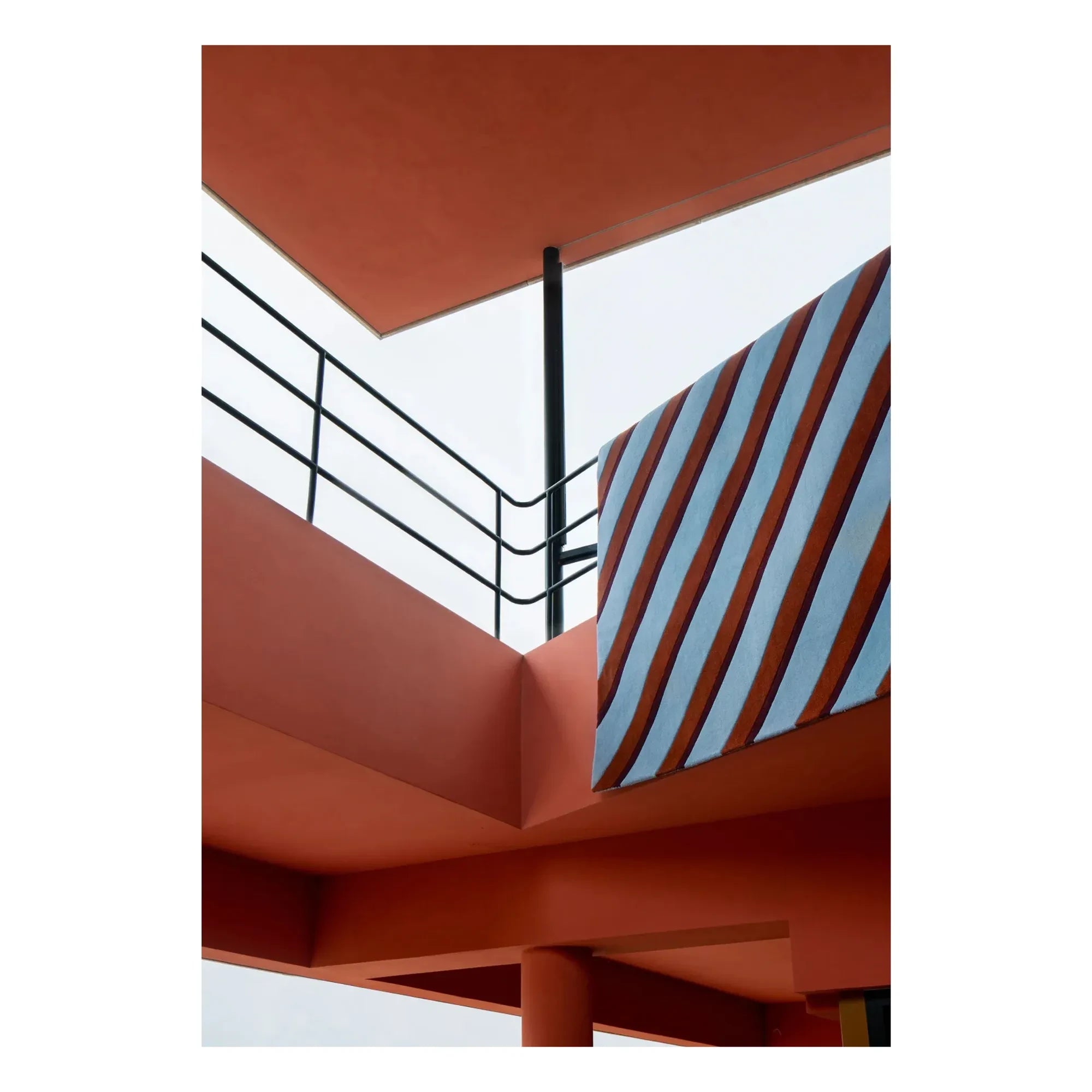 Layered - Wollteppich Diagonal, Tekla Evelina Severin | Blau