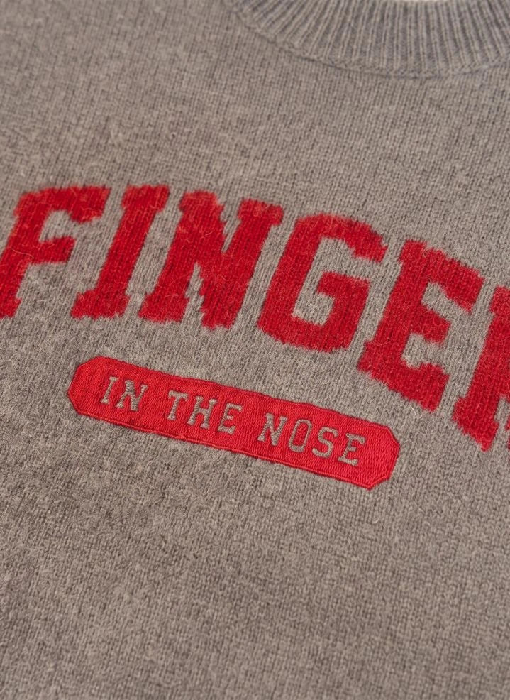 Finger in the nose - Mathis Merino Yün Kazak | Gri melanj