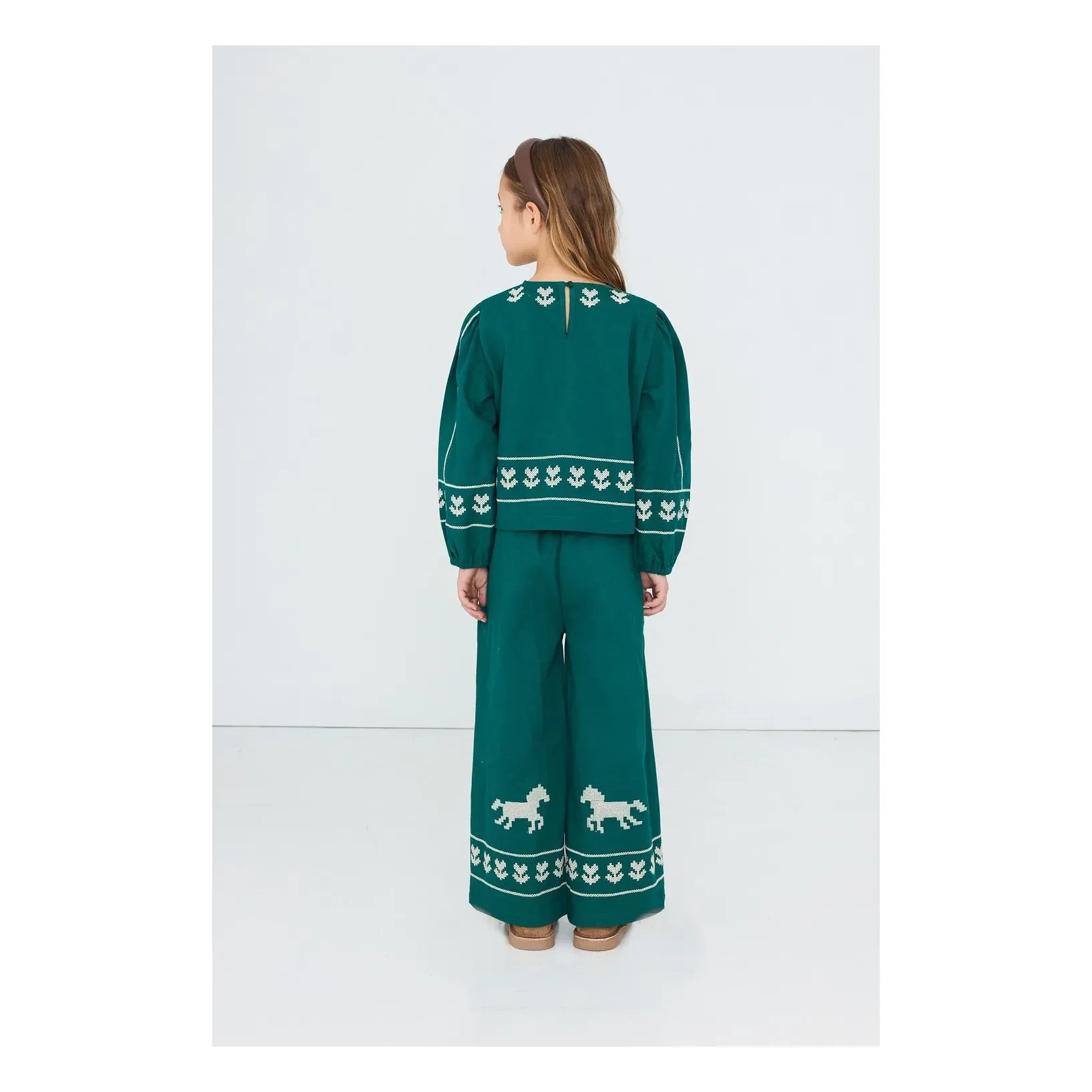 Tinycottons - Green Horse Trousers