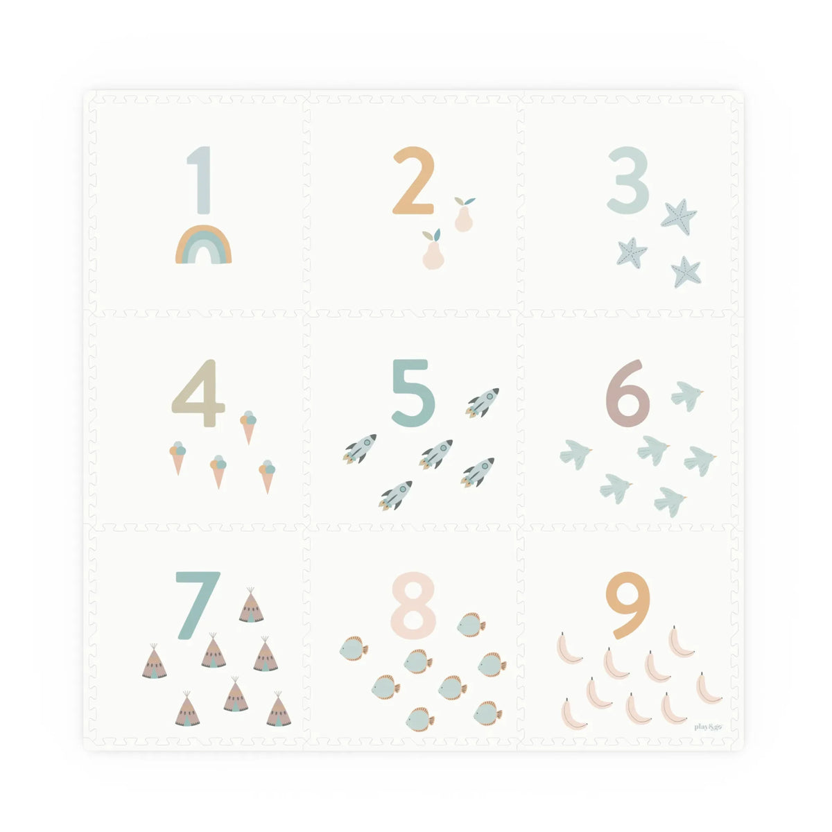 Play and Go - Tiloo modüler oyun matı - Number