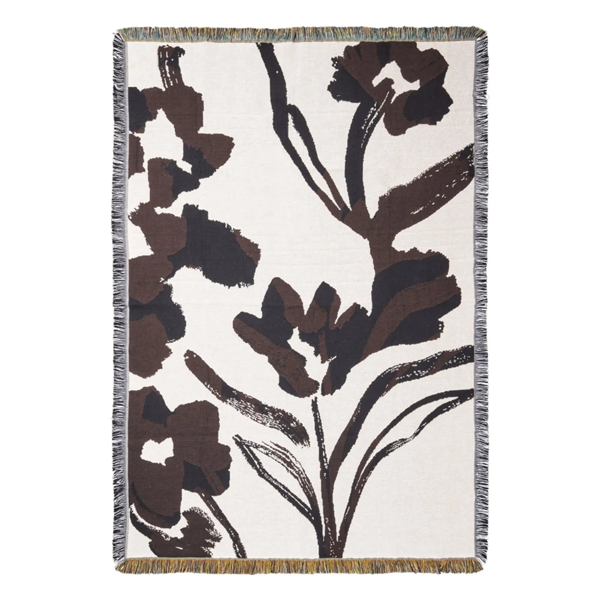 Ferm Living - Cilla Cotton Tapestry Blanket | Brown