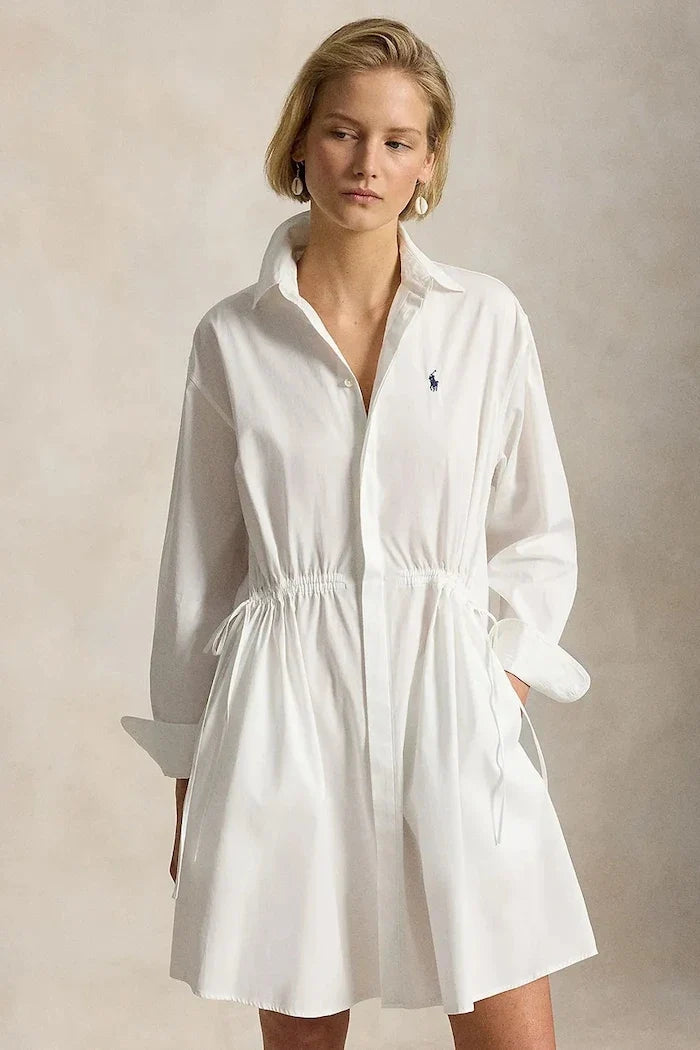 Polo Ralph Lauren pamuklu gömlek elbise MW CTN PW-WVN-DRESSES