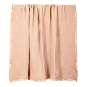 Haomy - Vanly pamuklu tül örtü | Pudra