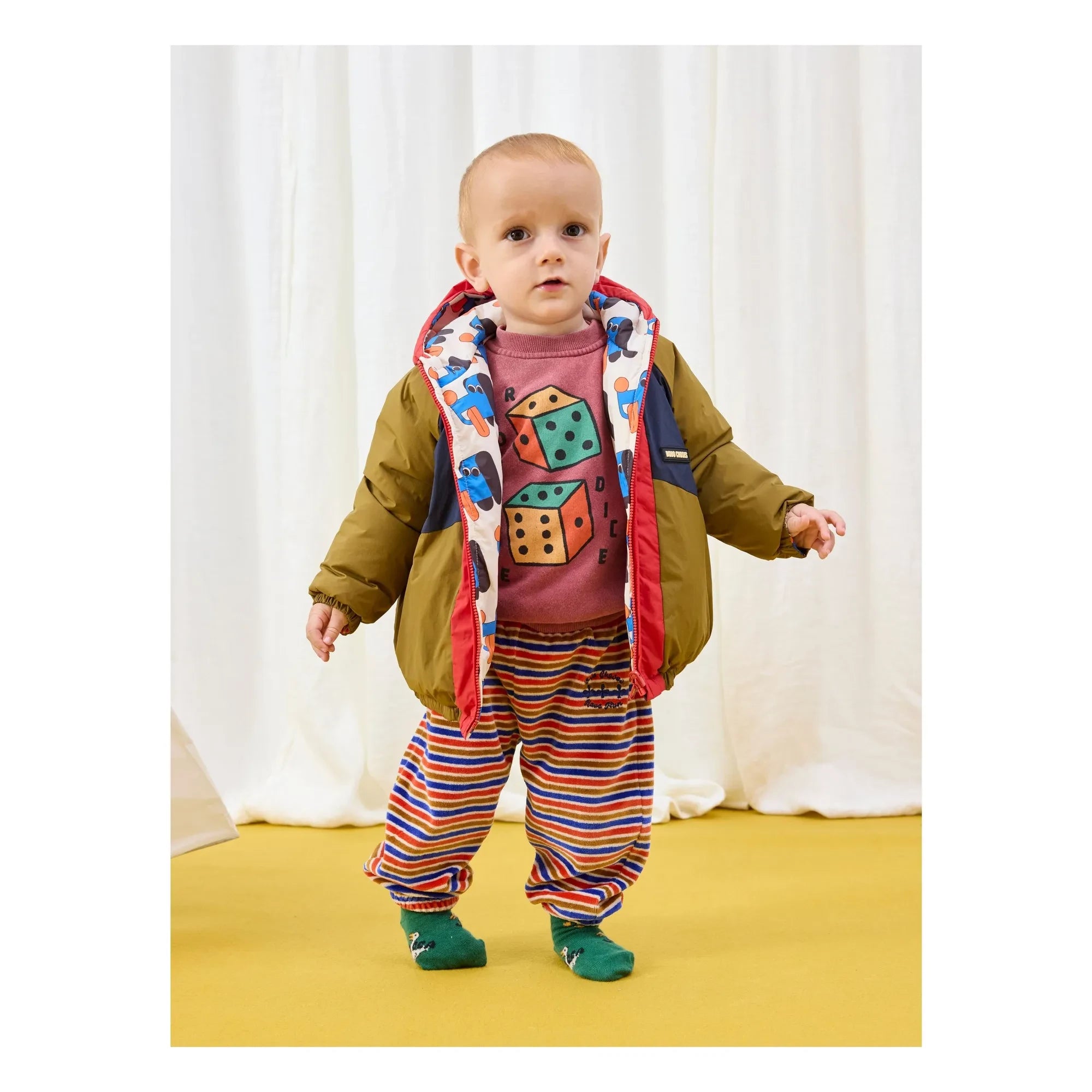 Bobo Choses - Roll The Dice Sweat Organik pamuk | Kahverengi