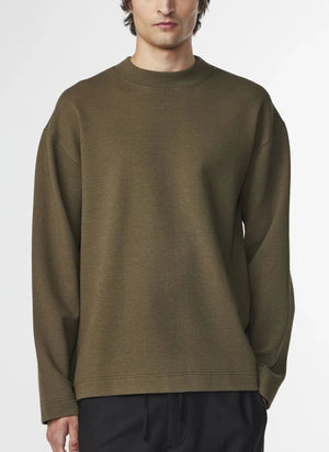 NN.07 - Benja 3530 organik pamuk sweatshirt | Haki kahverengi