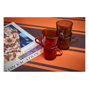 HKliving - Pamuklu Masa Peçeteleri - 2'li Set | Russet