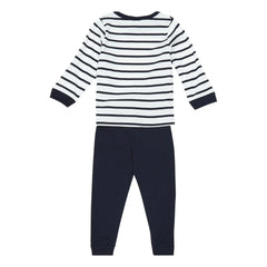 Petit Bateau - Trexo Striped Pajama Set | Navy Blue