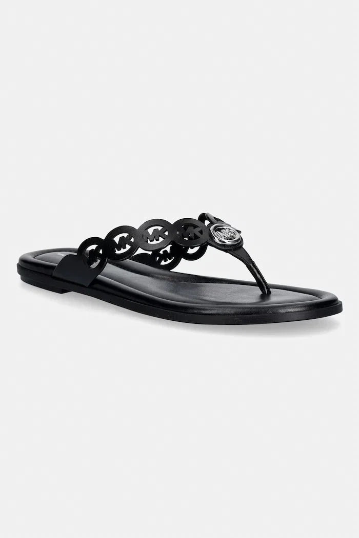 Chanclas de cuero para mujer Janie Thong Sandal de MICHAEL Michael Kors