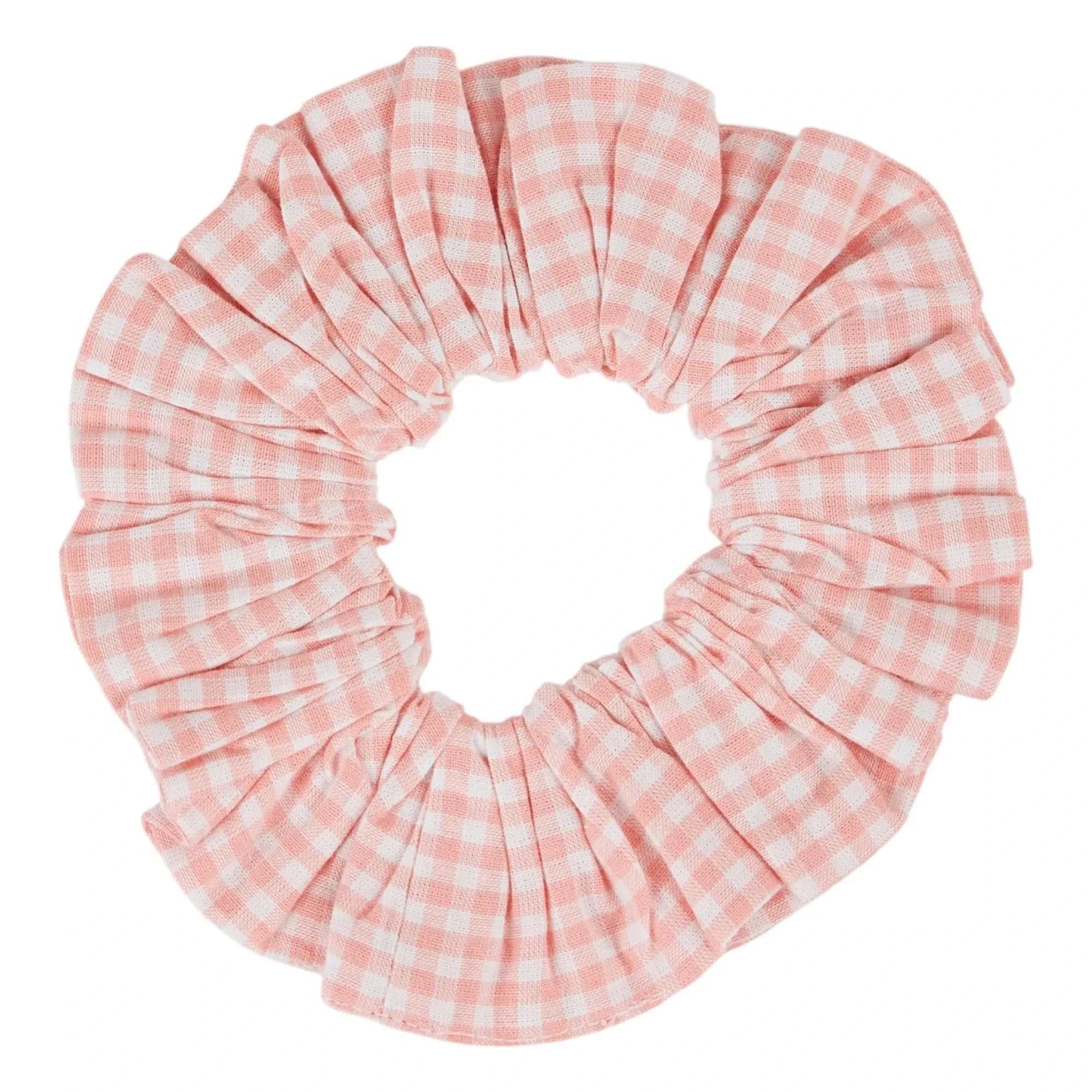 Emile et Ida - Vichy Hair Ties Organic Cotton | Pink