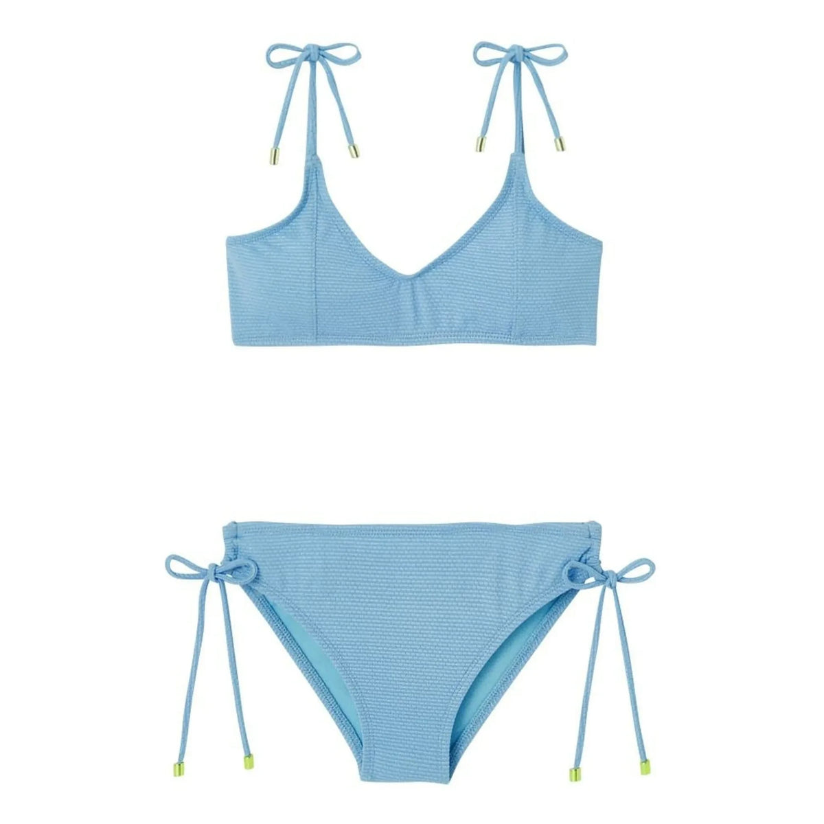 Lison Paris - Bahamas Metallic 2-teiliger Badeanzug | Hellblau