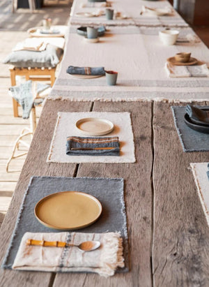 Libeco - Pacific American Napkin | Charcoal Grey