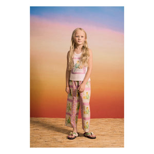 Maison Mangostan - Pantalones Patchwork Birds | Rosa
