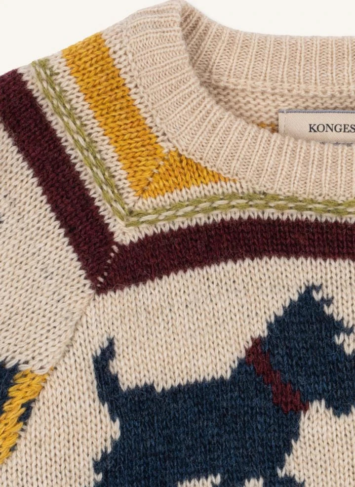 Konges Sløjd - Yün Köpek Süveteri | Bej