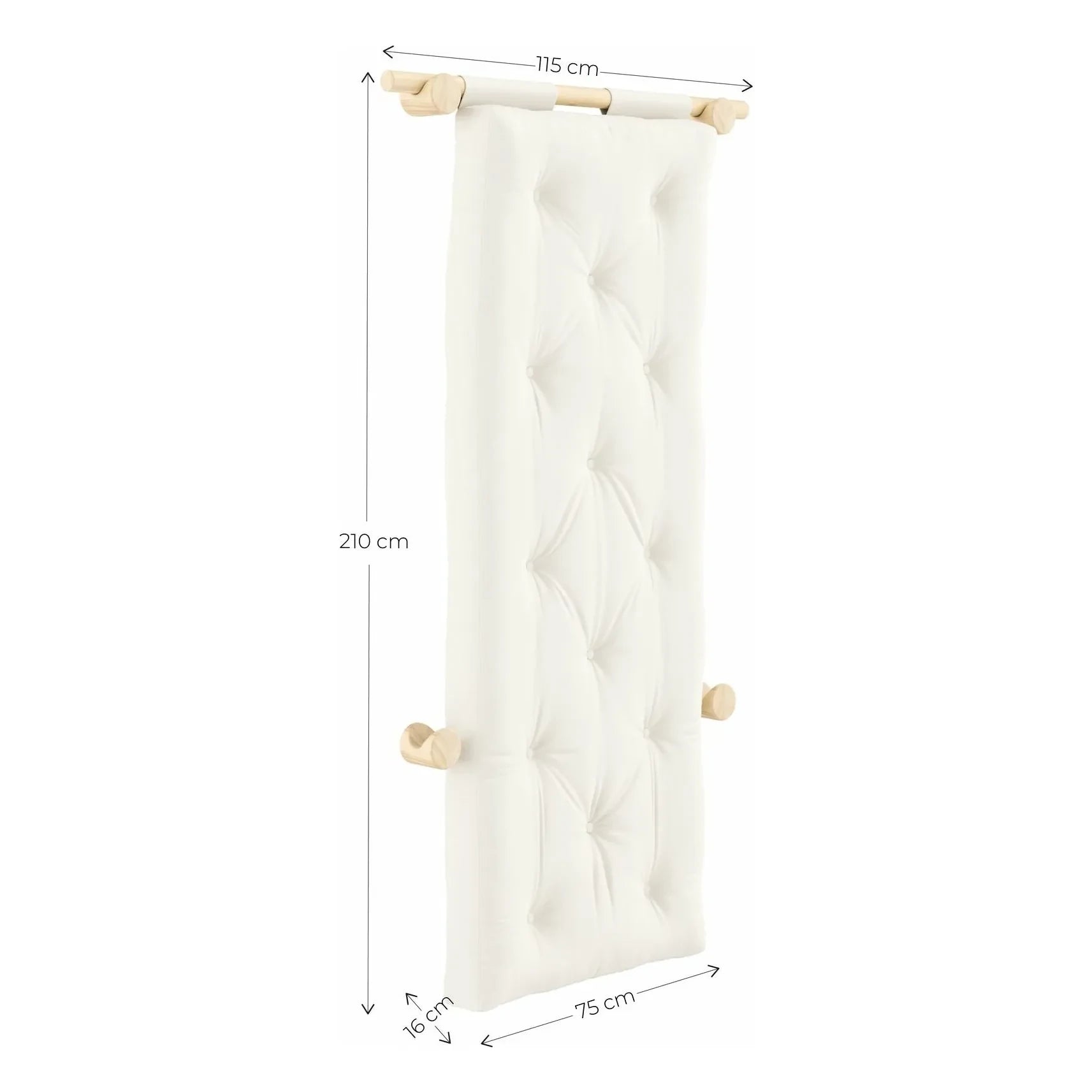 Karup Design - Kancalı ara yatak 75x200 cm | Mocha
