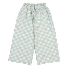 Búho - Vichy Seersucker Hose | Aqua