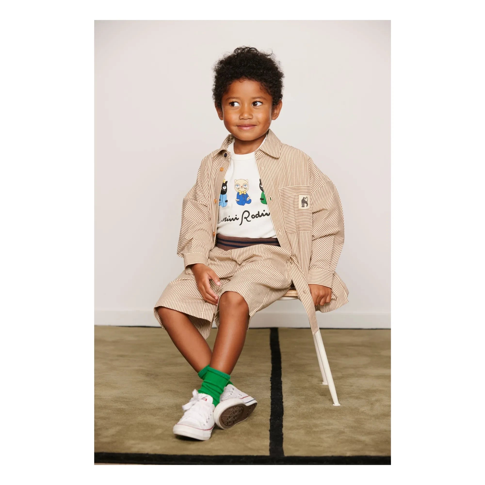 Mini Rodini - Organic Cotton Ping Pong Socks | Green