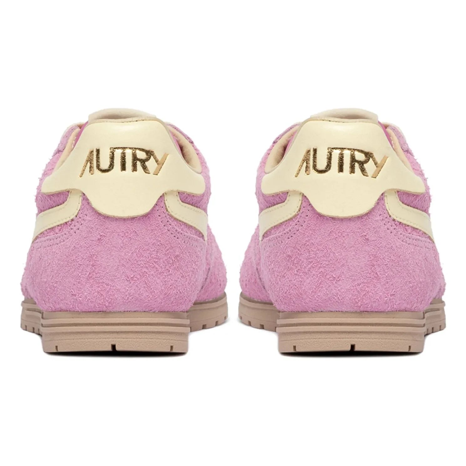 Autry - Windspin Low İki Renkli Süet ve Deri Sneakers | Pembe