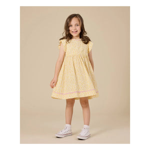 Goldie + Ace - Vestido Fleurie de punto | Amarillo