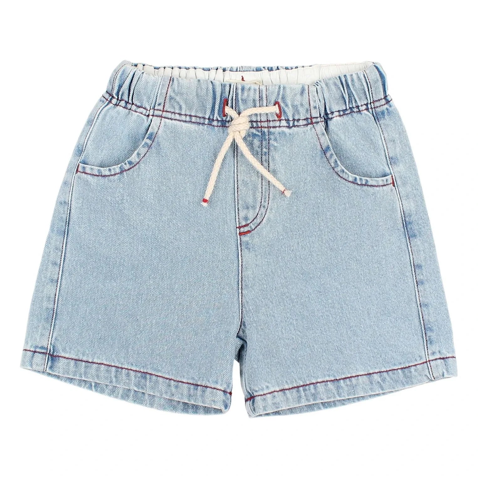 Búho - Yıkanmış Denim Bermuda Şort | Açık Mavi
