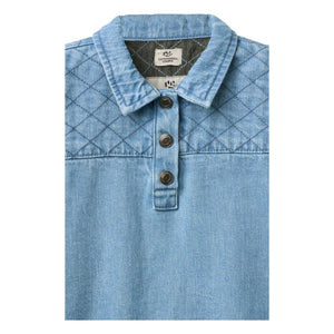 Copenhagen Colors - Jeans-Stepp-Kleid aus Bio-Baumwolle | Hellblau