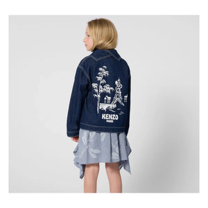 Kenzo - Kenzo Garden Denim Ceket | Koyu Mavi