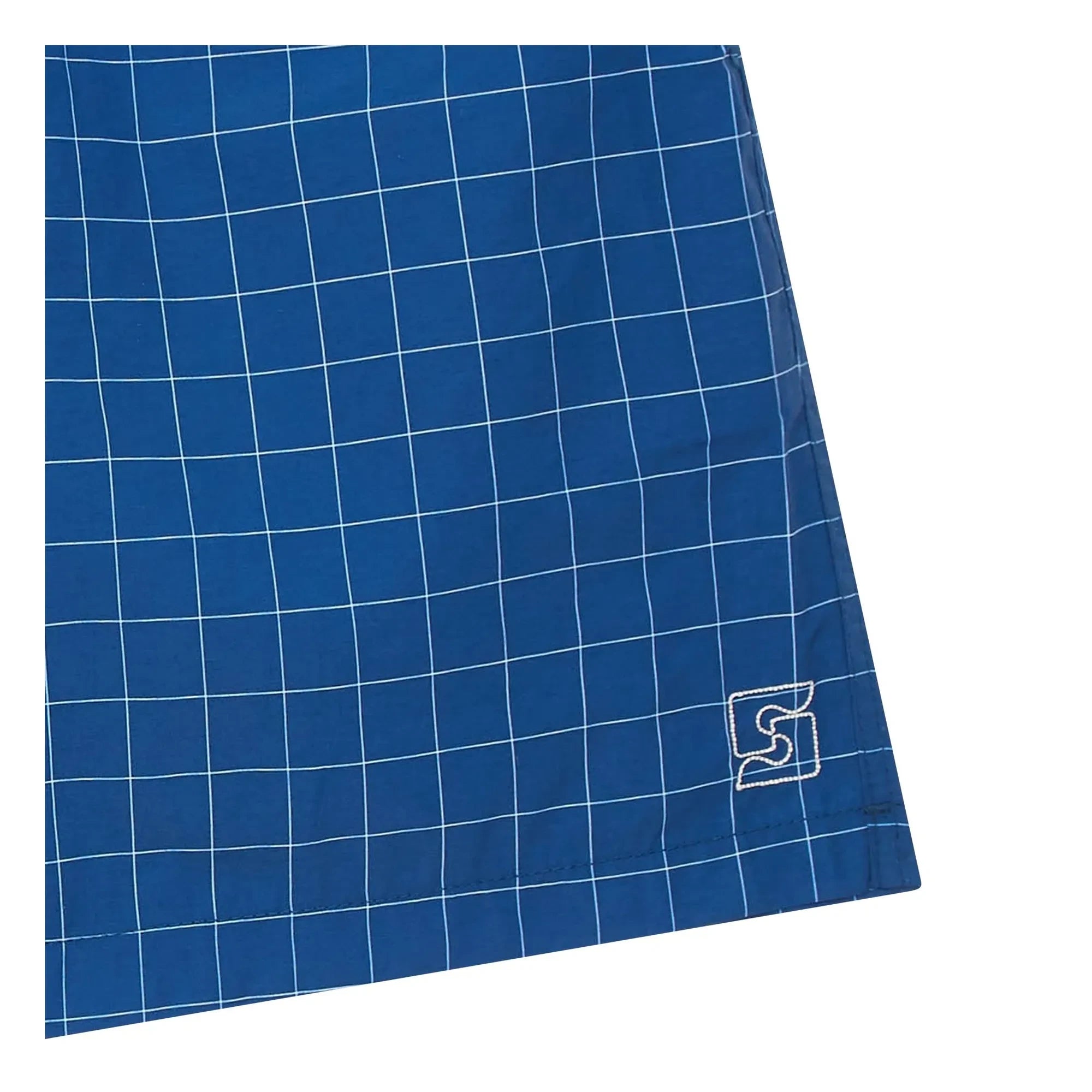 Smallable Man - Dante Checkered Swim Shorts | Blue