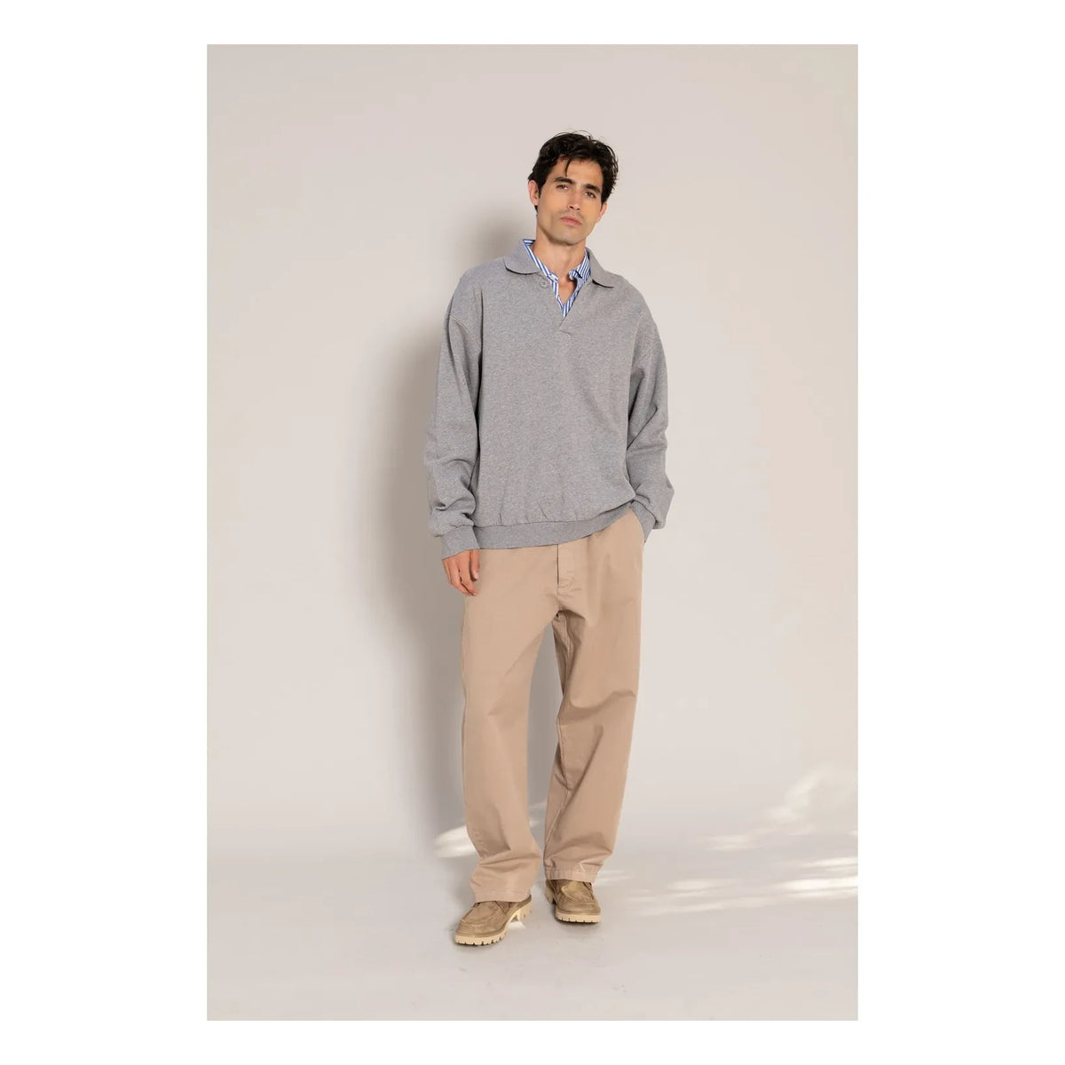 Smallable Hombre - Sudadera de cuello redondo Bob | Gris brezo