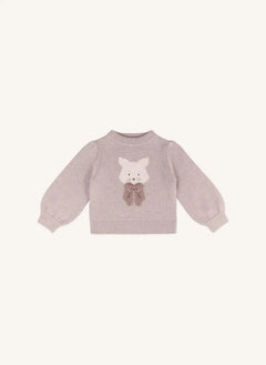 Donsje - Denna Katze Merinowollpullover | Hellrosa