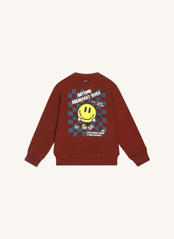 Tumble N'Dry - Harwich Organik Pamuk Sweatshirt | Bordo