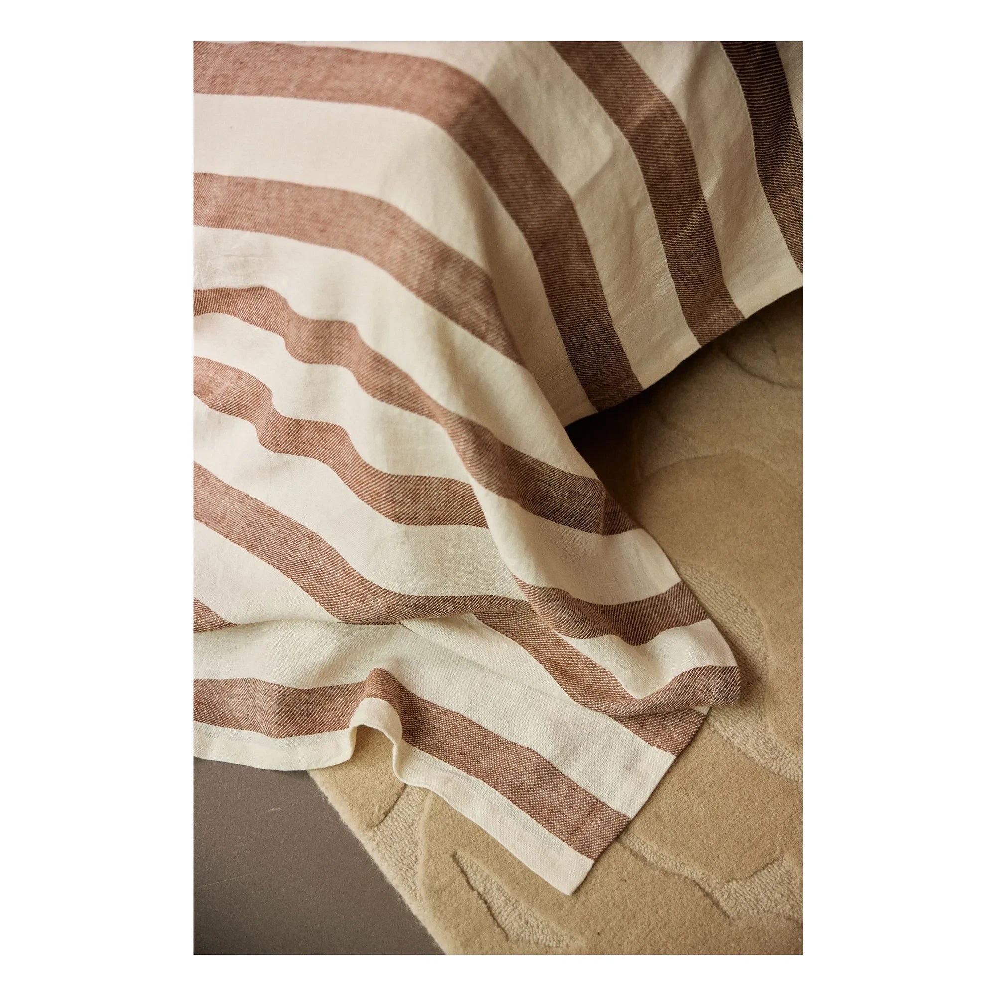 Gabrielle Paris - Bastide Linen Bedspread | Terracotta