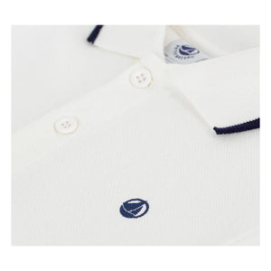 Petit Bateau - Bio-Baumwoll-Polo-Shirt | Weiß