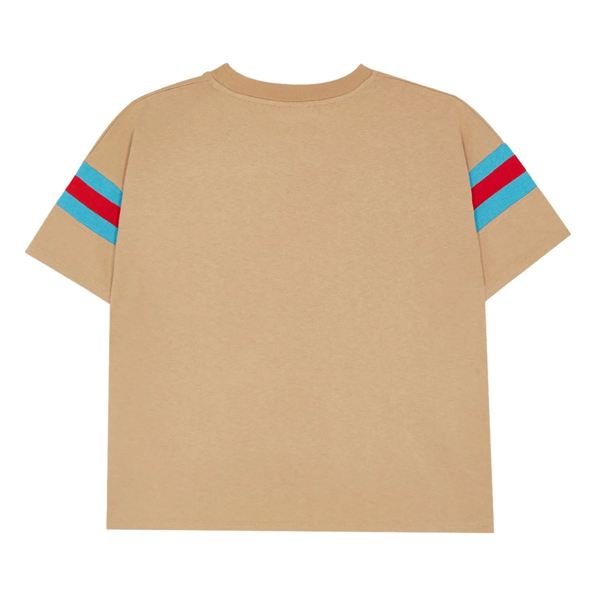 The Campamento - Gestreiftes T-Shirt mit Kontrastdetails | Camel