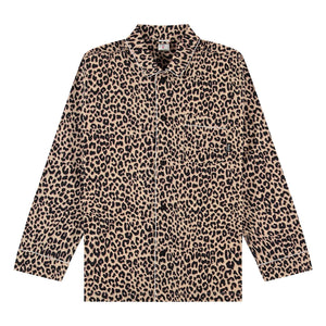 Pockies - Leopar Pijama Gömlek | Bej