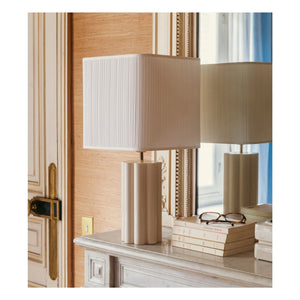 The Socialite Family - Gioia Lake Wooden and Puffed Cotton Table Lamp - EU Version (220 V) | Cream